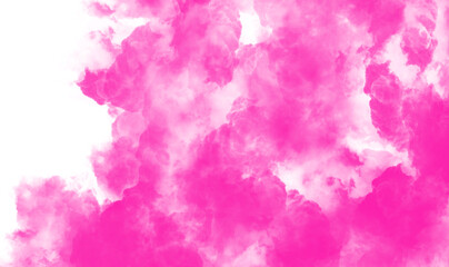 Obraz na płótnie Canvas Pink smoke texture on white background