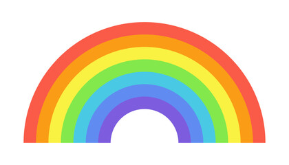 Obraz premium Rainbow symbol vector