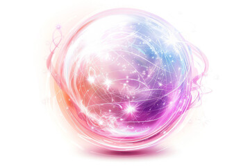 Glowing orb of arcane energy, ethereal wisps, magic, spell casting, fantasy light effect