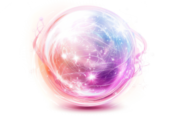 Glowing orb of arcane energy, ethereal wisps, magic, spell casting, fantasy light effect