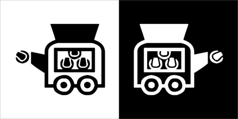 Illustration vector graphics of tennis icon