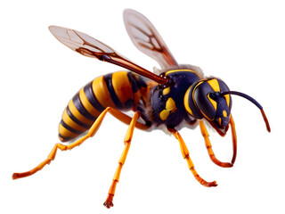 Close Up Image Of A Wasp, Transparent PNG Background