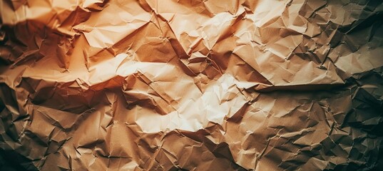 Crafted crumpled paper texture background ideal for artistic projects and creative designs