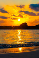 Kuramathi Maldives tropical paradise island sunset view from Rasdhoo.