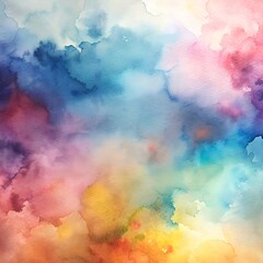 Splashes of Serenity: Abstract Watercolor Background