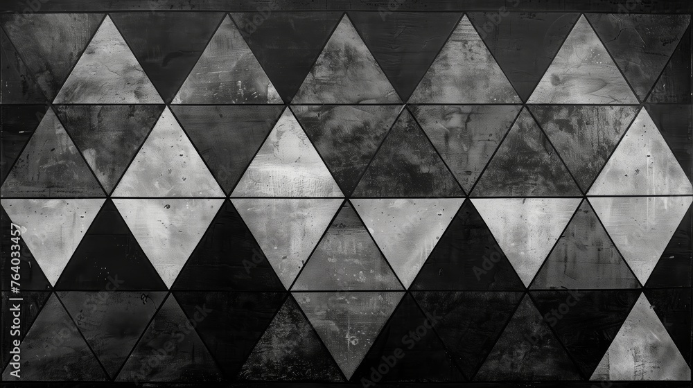 Aufkleber triangles gradient abstract white to black pattern background