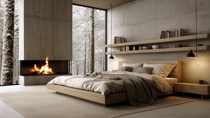 Bedroom interior design for fireplace inspiration and ideas ski