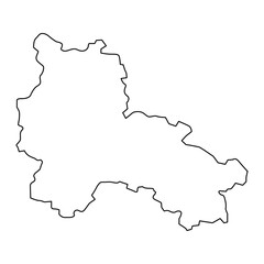 Lang Son province map, administrative division of Vietnam. Vector illustration.