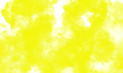Obraz na płótnie Canvas Yellow smoke texture on white background