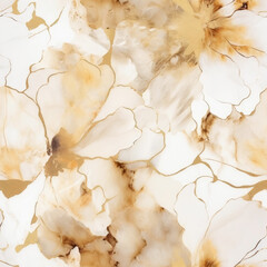 Elegant golden marble texture for stylish decor. Seamless file.