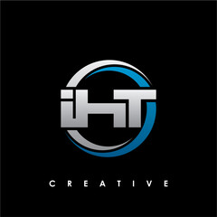 IHT Letter Initial Logo Design Template Vector Illustration