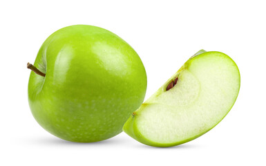 green apple isolated on white background