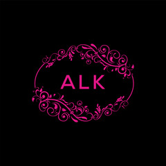 ALK  logo design template vector. ALK Business abstract connection vector logo. ALK icon circle logotype.
