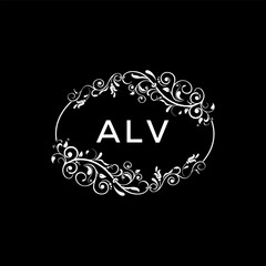 ALV  logo design template vector. ALV Business abstract connection vector logo. ALV icon circle logotype.
