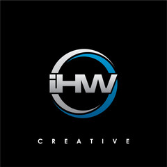IHW Letter Initial Logo Design Template Vector Illustration