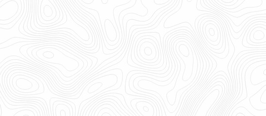 Abstract topography wavy line map background. vector illustration. topography map on land vector terrain Illustration. Black on white contours vector topography stylized height of the lines.	