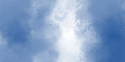 Abstract Hand Painted Cloudy Blue Sky Watercolor Parchment Paper Background With Blurry and Cloudy Touch For Websites, Presentations, Brochures, and Social Media Graphics.