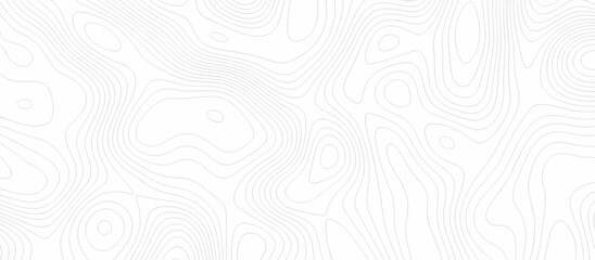 Abstract topography wavy line map background. vector illustration. topography map on land vector terrain Illustration. Black on white contours vector topography stylized height of the lines.	