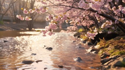 Obraz na płótnie Canvas Close-up of cherry blossom flowers