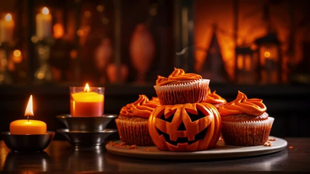 Horrifying dessert spread, chillingly crafted for a spooky occasion.