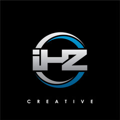 IHZ Letter Initial Logo Design Template Vector Illustration