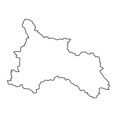Son La province map, administrative division of Vietnam. Vector illustration.