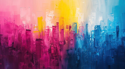 Fototapeta premium cards with paint strokes by brush in multicolors on white background for banners, logo, portraits, for different events, mothers day, women day, birthdays 