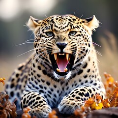 Aggressive Leopard