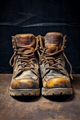 work boots close-up Generative AI