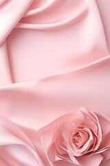 pink background with flowers for wedding invitations Generative AI