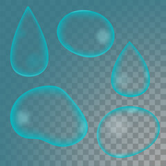 translucent liquid bubble shape refraction