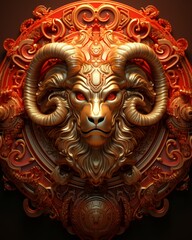 Aries zodiac sign illustration for astrology, horoscope predictions, and zodiac content