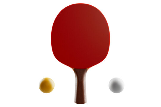 Two rackets for playing table tennis. Illustration on white background