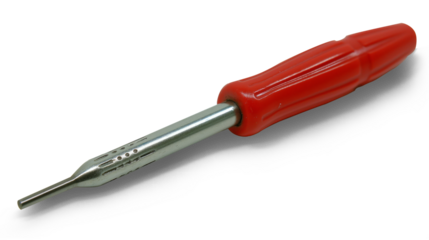 Isolated screwdrivers captured in high resolution against a white backdrop.