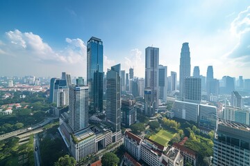 Economic Prosperity Reflected in the City's Skyline