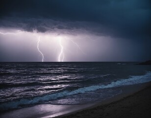 lightning in the sea
