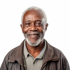 Obraz premium Portrait of a Smiling Elderly African American Man