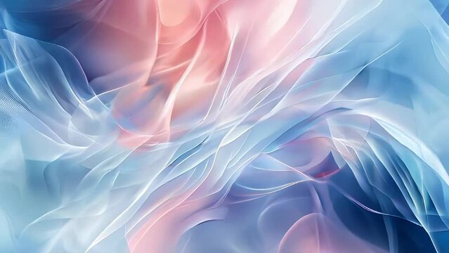 abstract background with smooth lines in blue and pink colors, vector illustration