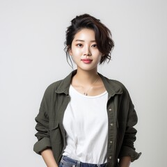 Casual portrait of a young Asian woman
