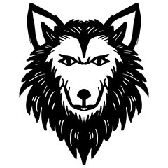 Wolf head logo. Hand drawing. Vector illustration for your design - 764066466