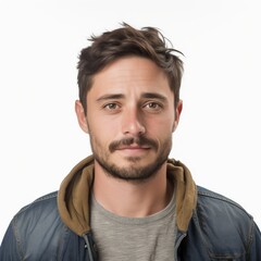 Obraz premium Portrait of a young adult man potentially for fashion or social media use