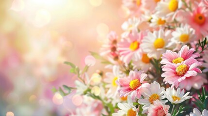 Generate a photo of flower spring holiday background