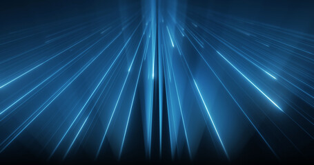 Abstract tech backdrop features parallel blue lines, representing seamless data transfer in cutting-edge communication technology.