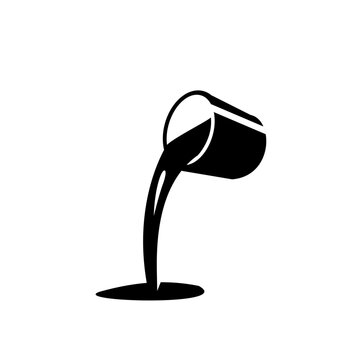 recommend clip art: pouring paint from bucket icon vector silhouette