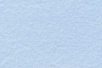 Light blue cotton jersey fabric texture as background