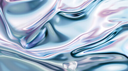 This image depicts a soft, fluid-like surface with gentle swirls blending pastel shades of blue and pink, evoking serenity