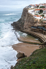 The village from the cliffs on the south side of the village at the Azenhas do Mar viewpoint.