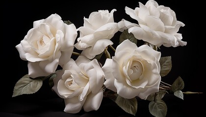 wedding white rose bouquet