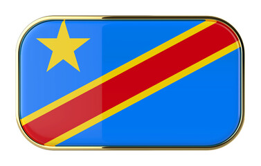 DR Congo Flag 3D icon