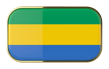 Gabon Flag 3D icon